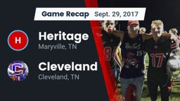 Recap: Heritage  vs. Cleveland  2017