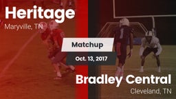 Matchup: Heritage  vs. Bradley Central  2017