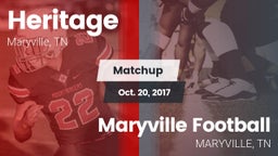 Matchup: Heritage  vs. Maryville Football 2017