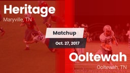 Matchup: Heritage  vs. Ooltewah  2017