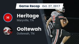 Recap: Heritage  vs. Ooltewah  2017