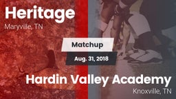 Matchup: Heritage  vs. Hardin Valley Academy 2018