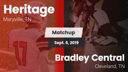 Matchup: Heritage  vs. Bradley Central  2019