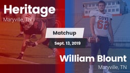 Matchup: Heritage  vs. William Blount  2019