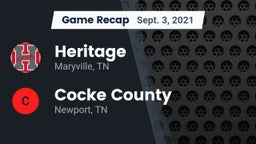 Recap: Heritage  vs. Cocke County  2021