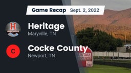 Recap: Heritage  vs. Cocke County  2022