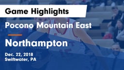 Pocono Mountain East  vs Northampton  Game Highlights - Dec. 22, 2018
