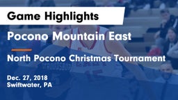 Pocono Mountain East  vs North Pocono Christmas Tournament Game Highlights - Dec. 27, 2018