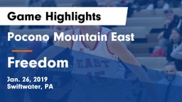 Pocono Mountain East  vs Freedom  Game Highlights - Jan. 26, 2019