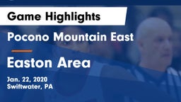 Pocono Mountain East  vs Easton Area  Game Highlights - Jan. 22, 2020