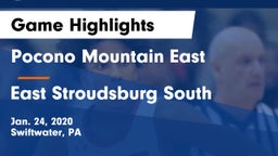 Pocono Mountain East  vs East Stroudsburg  South Game Highlights - Jan. 24, 2020