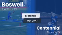 Matchup: Boswell vs. Centennial  2017