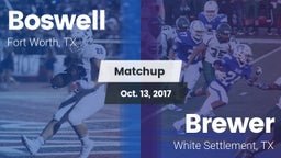 Matchup: Boswell vs. Brewer  2017