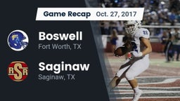 Recap: Boswell   vs. Saginaw  2017