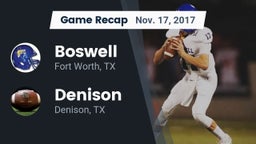 Recap: Boswell   vs. Denison  2017
