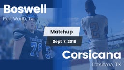 Matchup: Boswell vs. Corsicana  2018