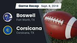 Recap: Boswell   vs. Corsicana  2018