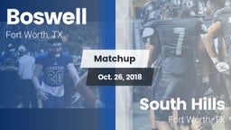 Matchup: Boswell vs. South Hills  2018