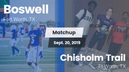 Matchup: Boswell vs. Chisholm Trail  2019