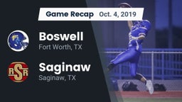 Recap: Boswell   vs. Saginaw  2019