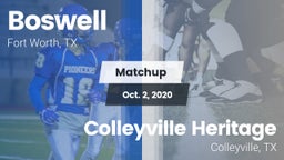 Matchup: Boswell vs. Colleyville Heritage  2020