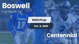 Matchup: Boswell vs. Centennial  2020