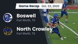 Recap: Boswell   vs. North Crowley  2020