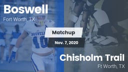 Matchup: Boswell vs. Chisholm Trail  2020