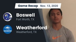 Recap: Boswell   vs. Weatherford  2020