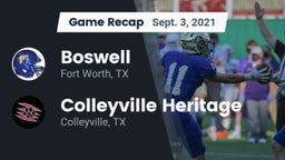 Recap: Boswell   vs. Colleyville Heritage  2021