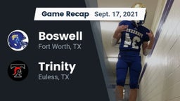 Recap: Boswell   vs. Trinity  2021