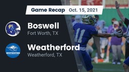 Recap: Boswell   vs. Weatherford  2021