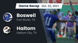 Recap: Boswell   vs. Haltom  2021