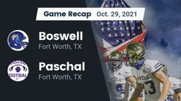 Recap: Boswell   vs. Paschal  2021