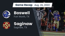 Recap: Boswell   vs. Saginaw  2022