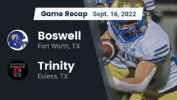 Recap: Boswell   vs. Trinity  2022