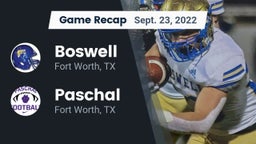 Recap: Boswell   vs. Paschal  2022