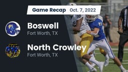Recap: Boswell   vs. North Crowley  2022