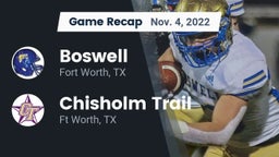 Recap: Boswell   vs. Chisholm Trail  2022