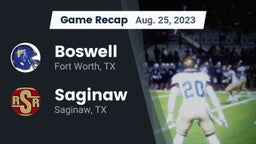 Recap: Boswell   vs. Saginaw  2023