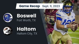 Recap: Boswell   vs. Haltom  2023