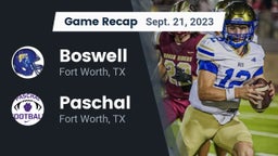 Recap: Boswell   vs. Paschal  2023