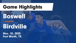 Boswell   vs Birdville  Game Highlights - Nov. 10, 2020