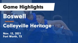 Boswell   vs Colleyville Heritage  Game Highlights - Nov. 13, 2021