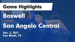 Boswell   vs San Angelo Central  Game Highlights - Dec. 3, 2021