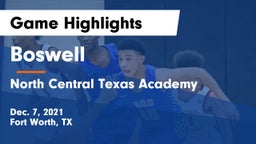 Boswell   vs North Central Texas Academy Game Highlights - Dec. 7, 2021