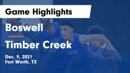 Boswell   vs Timber Creek  Game Highlights - Dec. 9, 2021