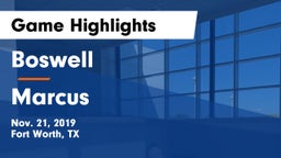 Boswell   vs Marcus  Game Highlights - Nov. 21, 2019