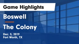 Boswell   vs The Colony  Game Highlights - Dec. 5, 2019