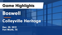 Boswell   vs Colleyville Heritage  Game Highlights - Dec. 20, 2019
